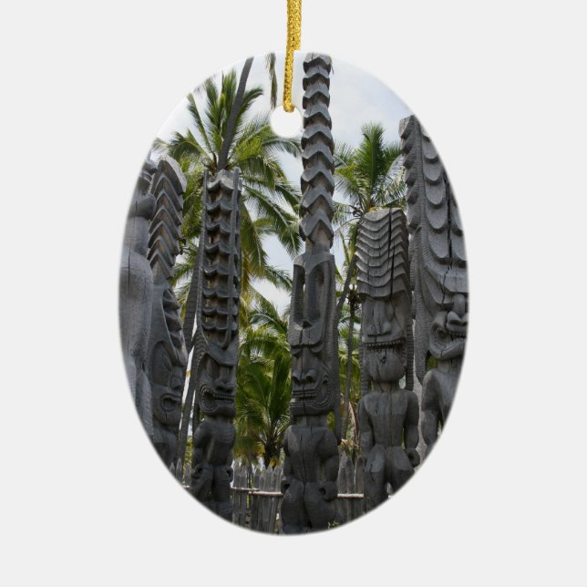 Tiki Guardians at Place of Refuge - Ornament (Front)