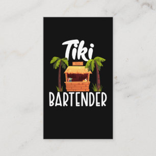 Tiki Hawaii Bartender Funny Tahitian Drink Mixer Business Card