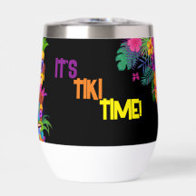Tiki Heure Anniversaire Fête Thermique Drink Tumbl