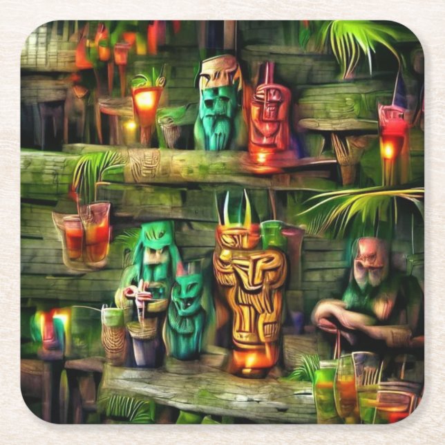 Tiki Hut Coaster (Front)