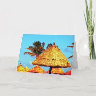 ~Tiki Huts~ GREETING CARD