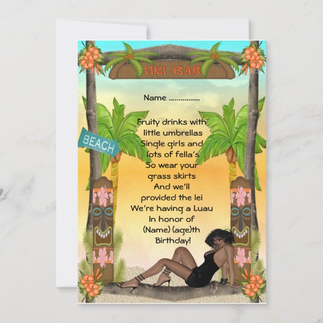 Tiki - invitation (Devant)