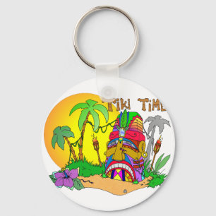 TIKI Island TIME Keychain