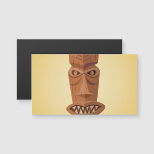 Tiki  Magnetic Business Cards