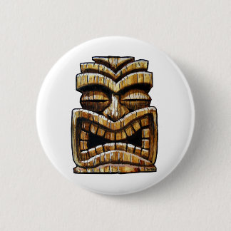 Tiki Man 2 Inch Round Button