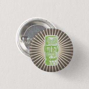 Tiki Man Green Button