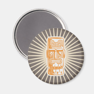 Tiki Man Orange Magnet