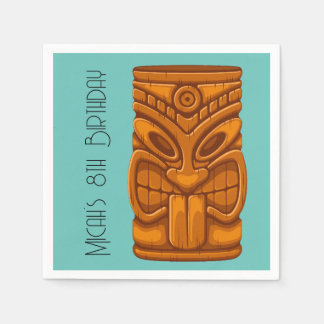 Tiki Mask Corn Hole Set Napkin