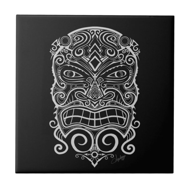 Tiki Mask Tile (Front)