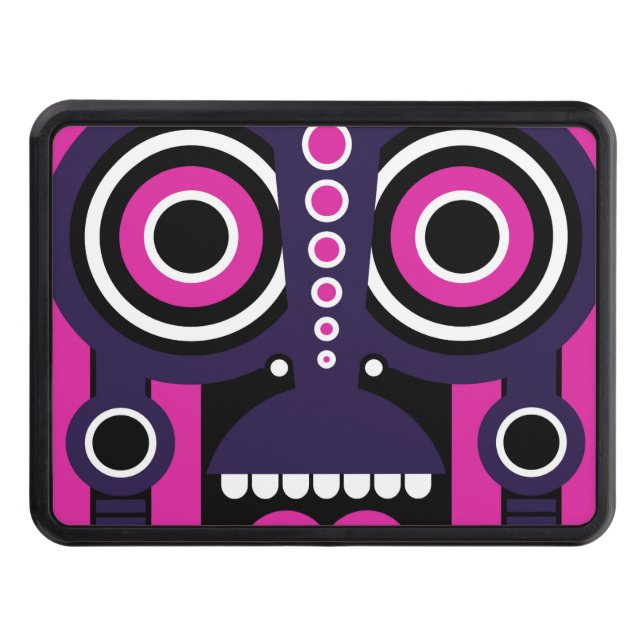 tiki mask trailer hitch cover (Front)