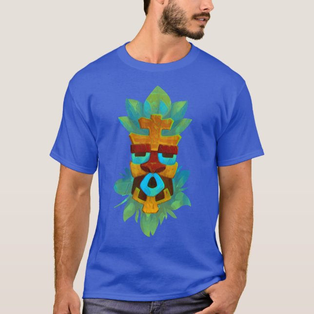 Tiki Mask with texture T-Shirt (Front)
