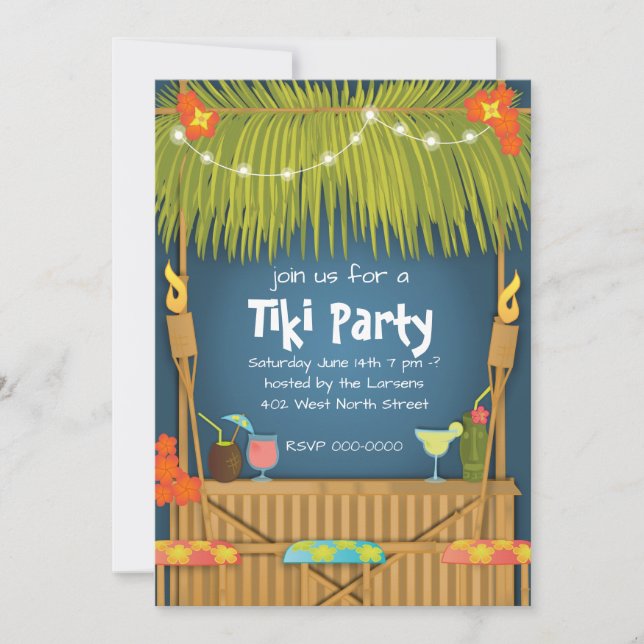 Tiki Party Invitation (Front)