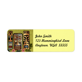 Tiki Party Label
