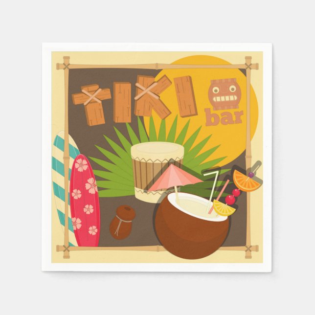 Tiki Party Napkin (Front)