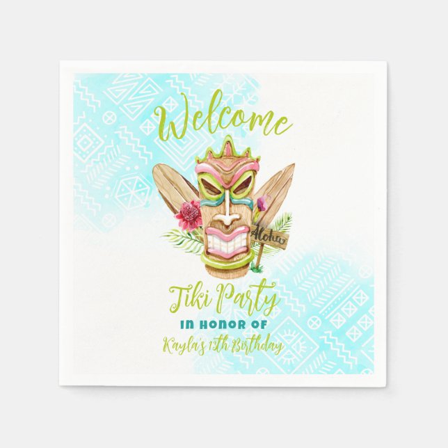 Tiki Party Napkin (Front)