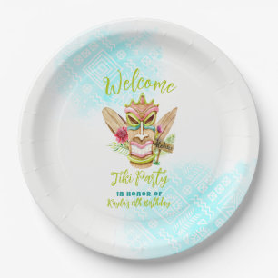 Tiki Party Paper Plate