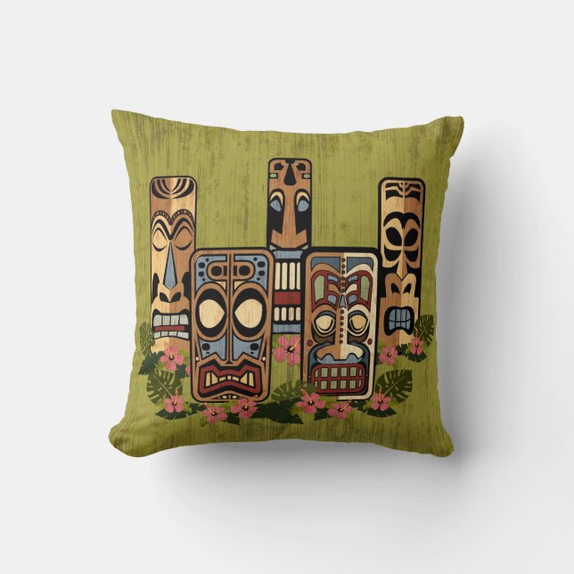 Tiki Party Pillow (Front)
