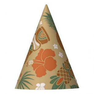 Tiki Party Tropical Luau Hat