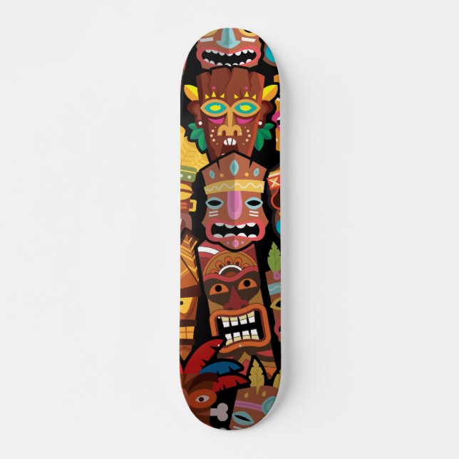 TIKI Pattern 5 Skateboard (Front)