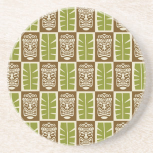 Tiki Pattern Coaster