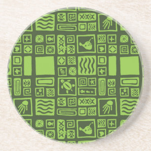 Tiki Pattern Coaster