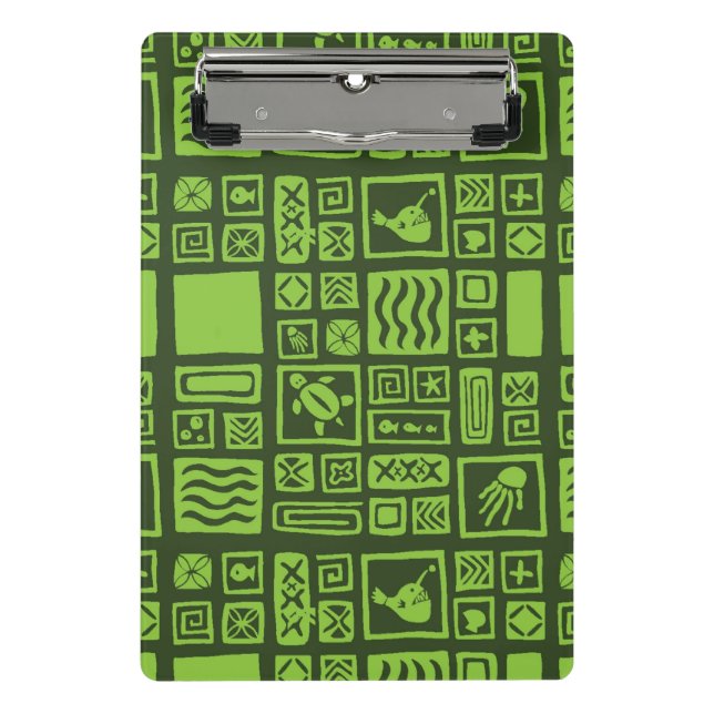 Tiki Pattern Mini Clipboard (Front)