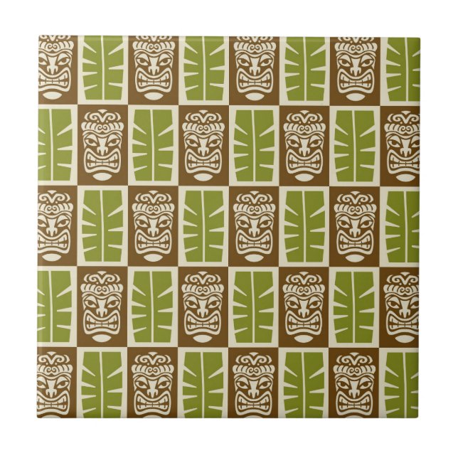 Tiki Pattern Tile (Front)