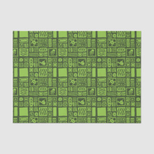 Tiki Pattern Tissue Paper