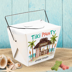 Tiki Pawty Tropical Dog Party Doggy Treats Favor Box