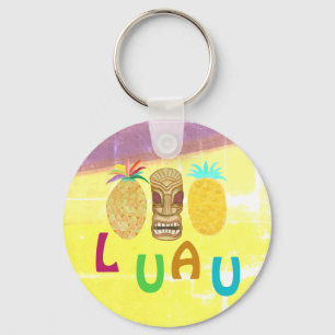  Tiki Pineapple Luau  Keychain