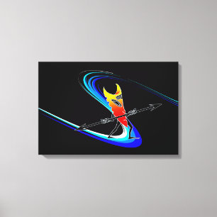 Tiki Surfer Canvas Print