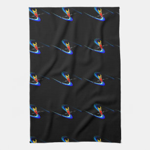 Tiki Surfer Kitchen Towel