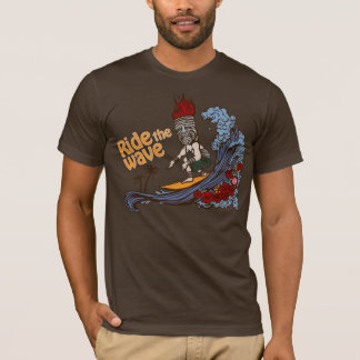 Tiki Surfer: Ride the Wave T-Shirt