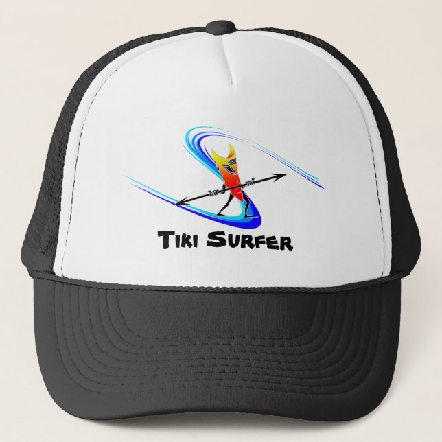Tiki Surfer Trucker Hat (Front)