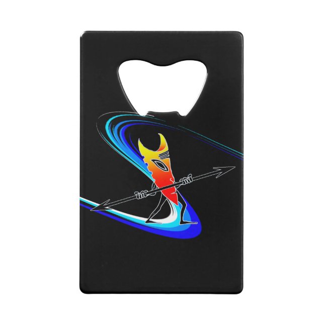 Tiki Surfer Wallet Bottle Opener (Front)