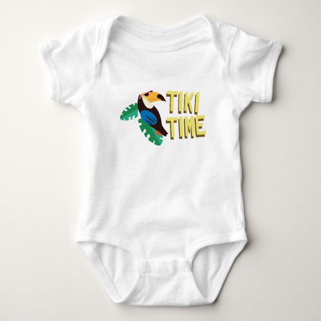 Tiki Time Baby Bodysuit (Front)