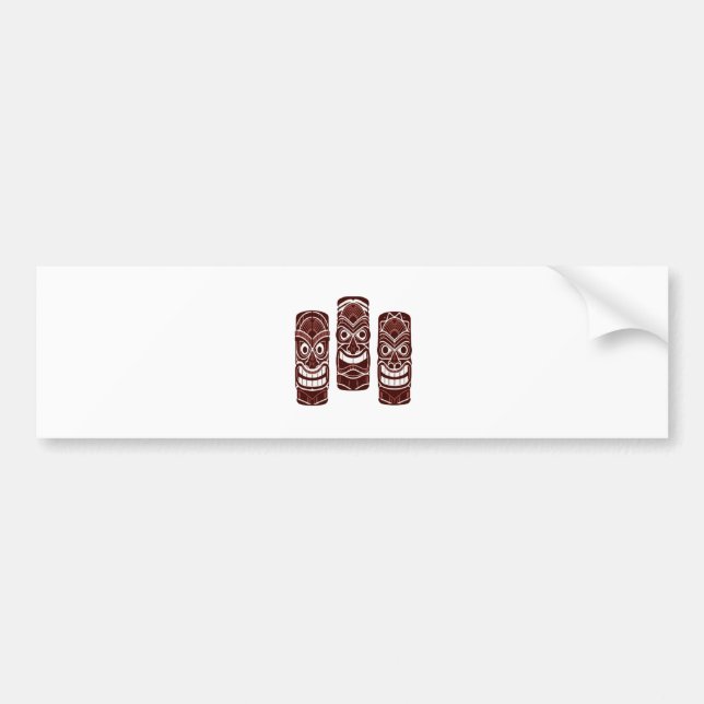 Tiki Time Bumper Sticker (Front)