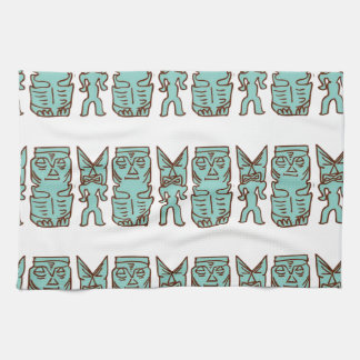 Tiki Time in Aqua Kitchen Towel