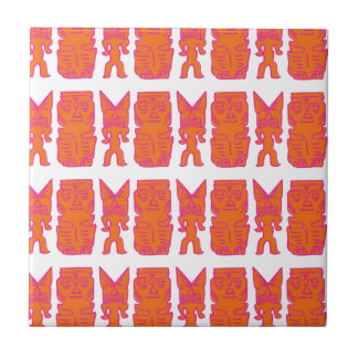 Tiki Time in Orange Tile