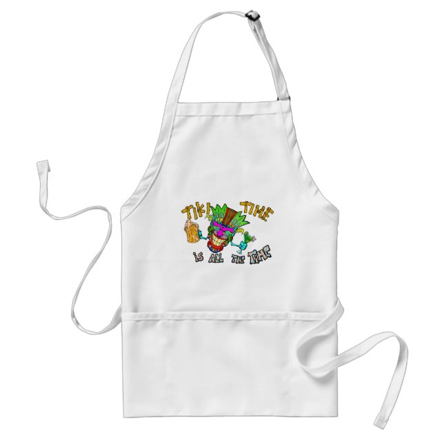 TIKI TIME is all the time Standard Apron (Front)