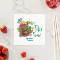 Tiki Time Luau Summer Beach Wedding