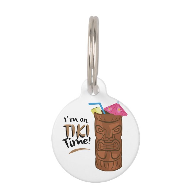 Tiki Time Pet Tag (Front)