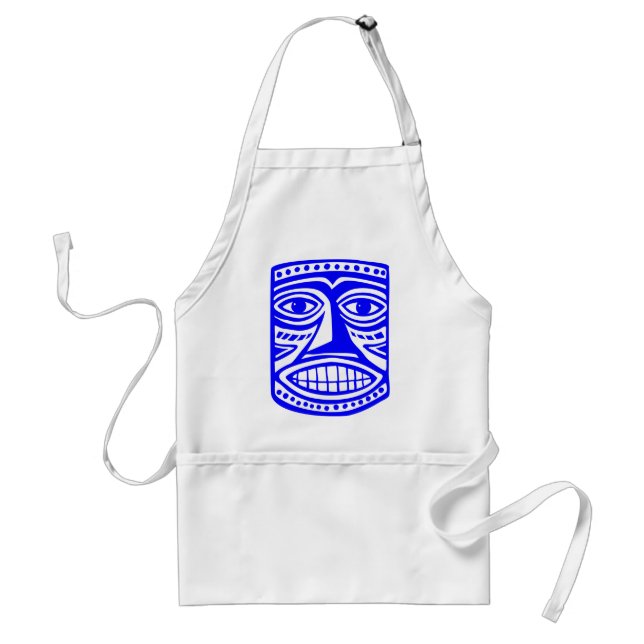 Tiki Toby - Blue Standard Apron (Front)