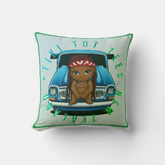 Tiki tots tees throw pillow