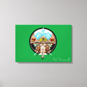 Tiki Village Canvas Print