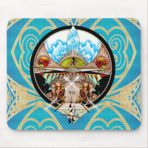 Tiki Village Mouse Pad