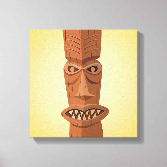 Tiki Wrapped Canvas (Front)