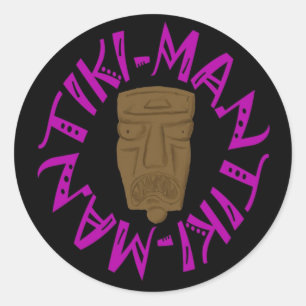 Tikiman Classic Round Sticker