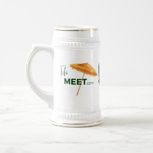 TikiMeet.com - Talk-Tiki Mug/Stein Beer Stein