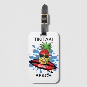 Tikitaki Beach Luggage Tag